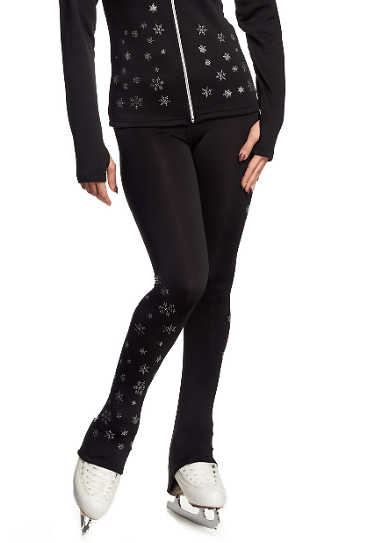 Harjoitushousut JIV Sport -Snowflakes, leggings 110 / Black