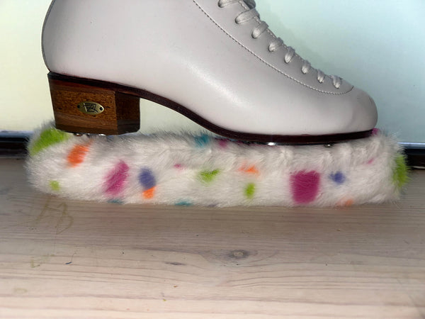 Pehmeät teräsuojat GuarDog Fuzzies -pörröteräsuoja White with neon dots