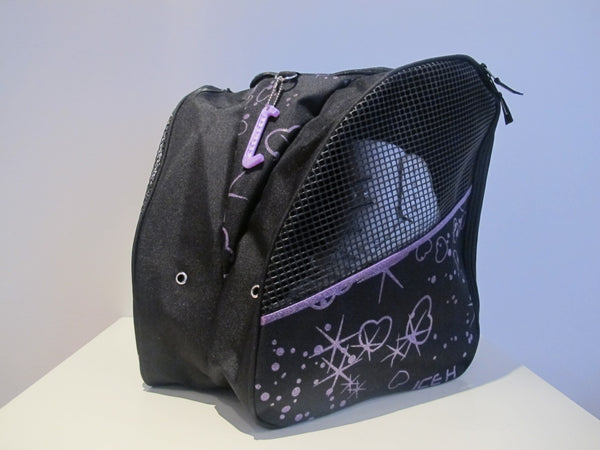 Luistinreppu ICE H 1.3 -luistinreppu, lilalla sydänkuviolla