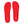 Riedell Insoles, red, custom product 