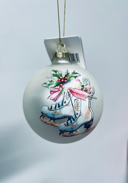 Korut & Lahjat Weiste lasipallo -joulukuusenkoriste