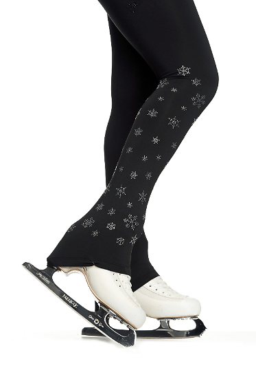 Harjoitushousut JIV Sport -Snowflakes, leggings 120 / Black